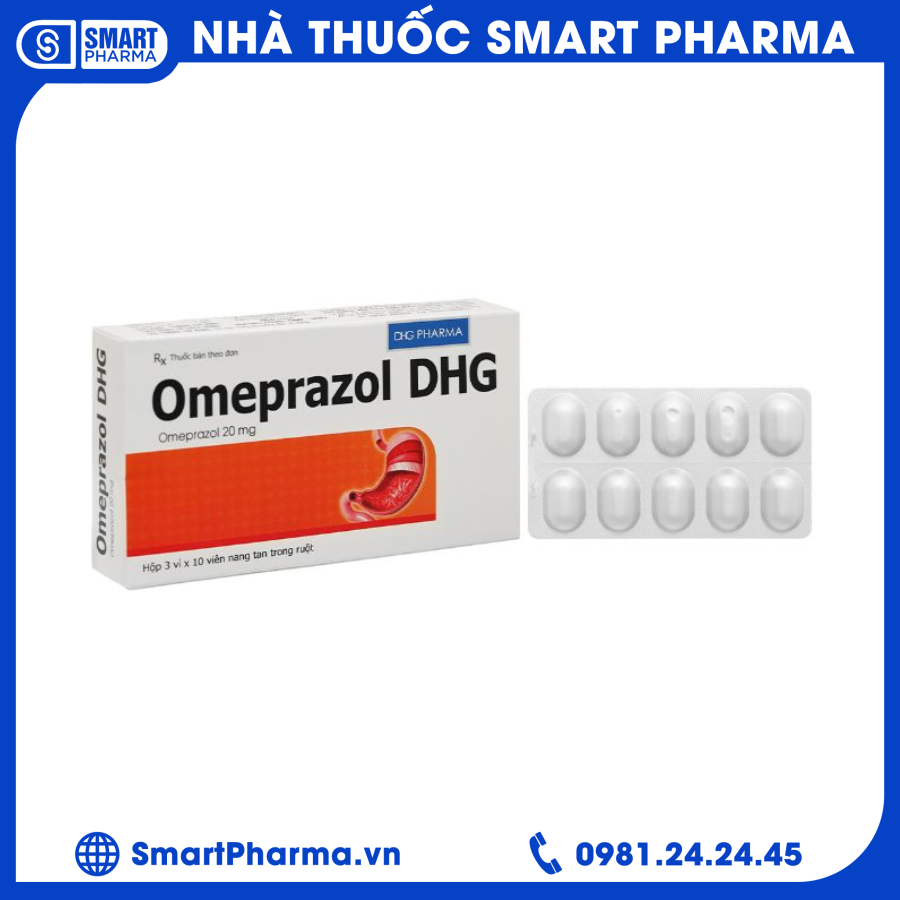 Viên nang Omeprazol 20mg Viên nang Omeprazol 20mg