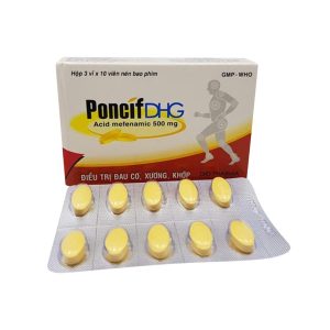 Smart Pharma - Thuốc Poncif 500mg DHG điều trị giảm đau cơ, đau do chấn thương, đau răng (3 vỉ x 10 viên) 1 Smart Pharma - Poncif2