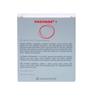 Smart Pharma - Thuốc Postinor 1 Gedeon dùng tránh thai khẩn cấp trong vòng 72 giờ sau giao hợp (1 viên) 1 Smart Pharma - Postinor 1.2png