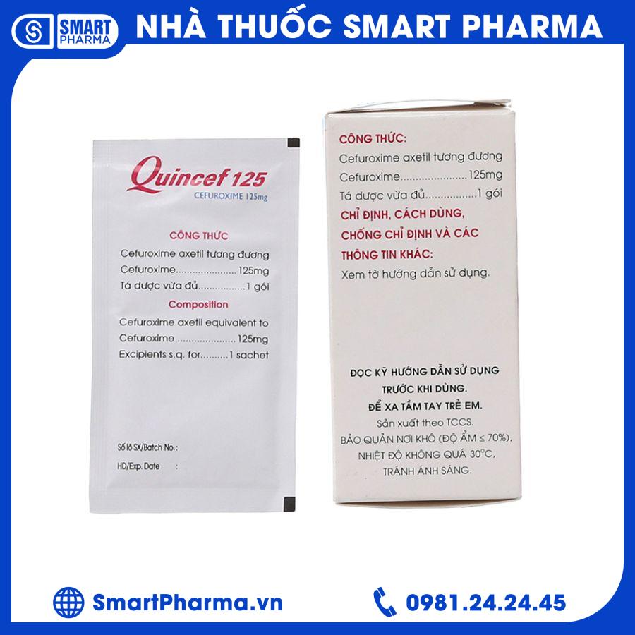 Quincef 125mg 1 Smart Pharma - Quincef 125mg 1