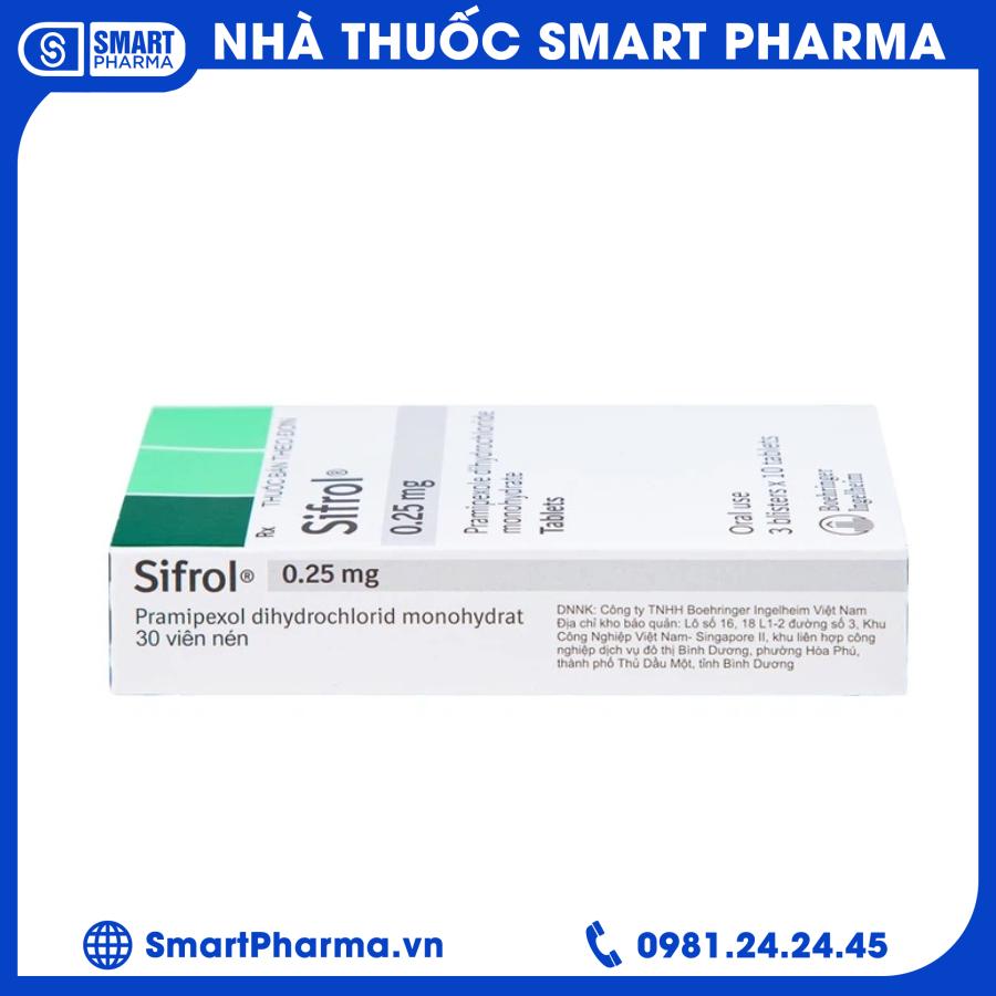 Sifrol 0,25mg (2) Smart Pharma - Sifrol 025mg 2