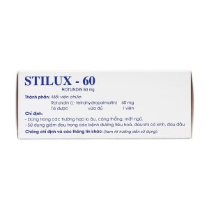 Smart Pharma - Thuốc Stilux-60 dùng lo âu, căng thẳng, mất ngủ (10 vỉ x 10 viên) 1 Smart Pharma - Stilux 60 2