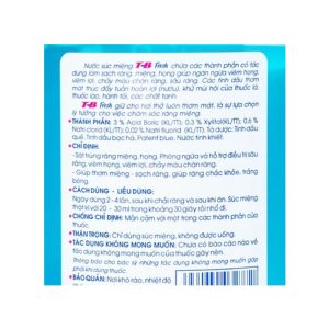 Smart Pharma - Nước súc miệng T-B Fresh Traphaco ngăn ngừa viêm họng, viêm lợi (500ml) 1 Smart Pharma - T B 2