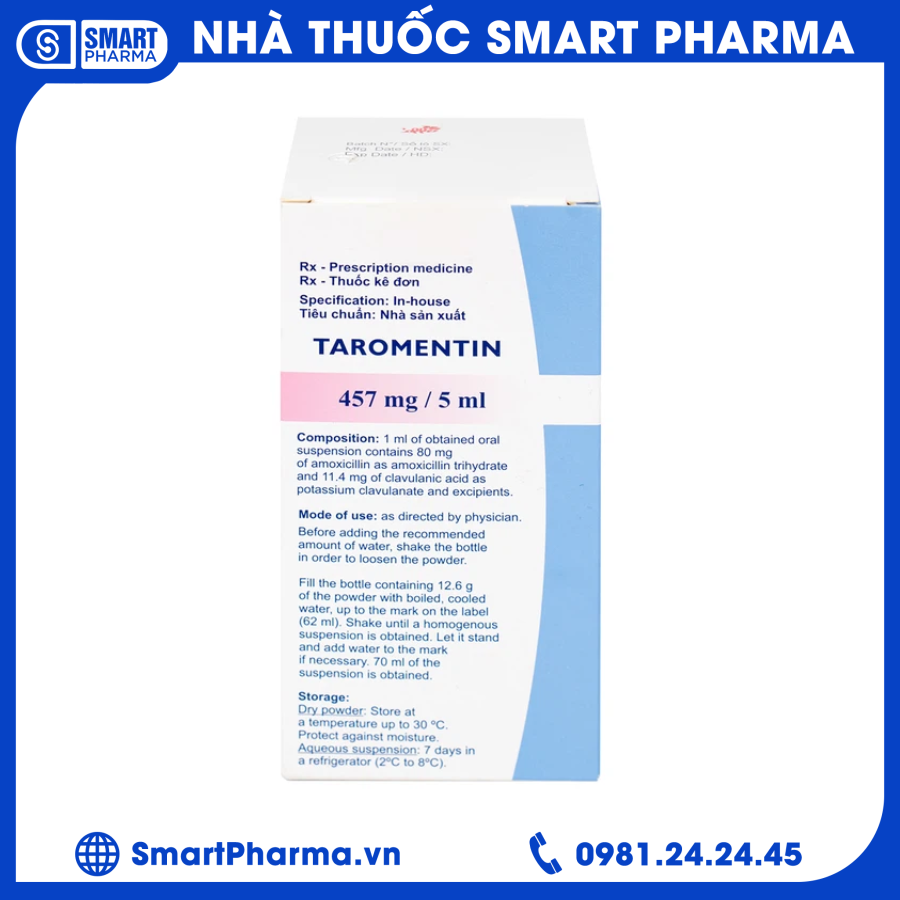 Taromentin 457mg1 Smart Pharma - Taromentin 457mg1 1