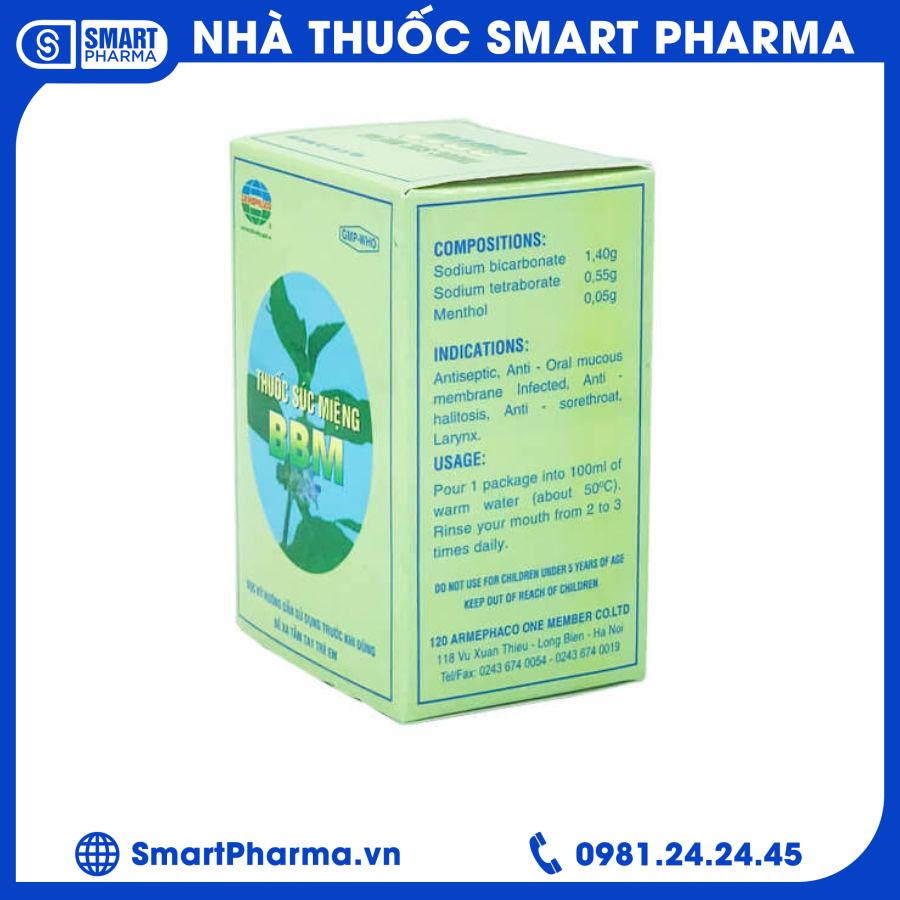 Thuốc súc miệng BBM 1 Smart Pharma - Thuoc suc mieng BBM 1