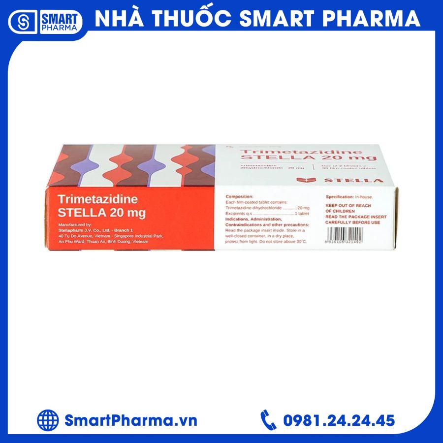 Trimetazidine 20mg 4 Smart Pharma - Trimetazidine 20mg 4