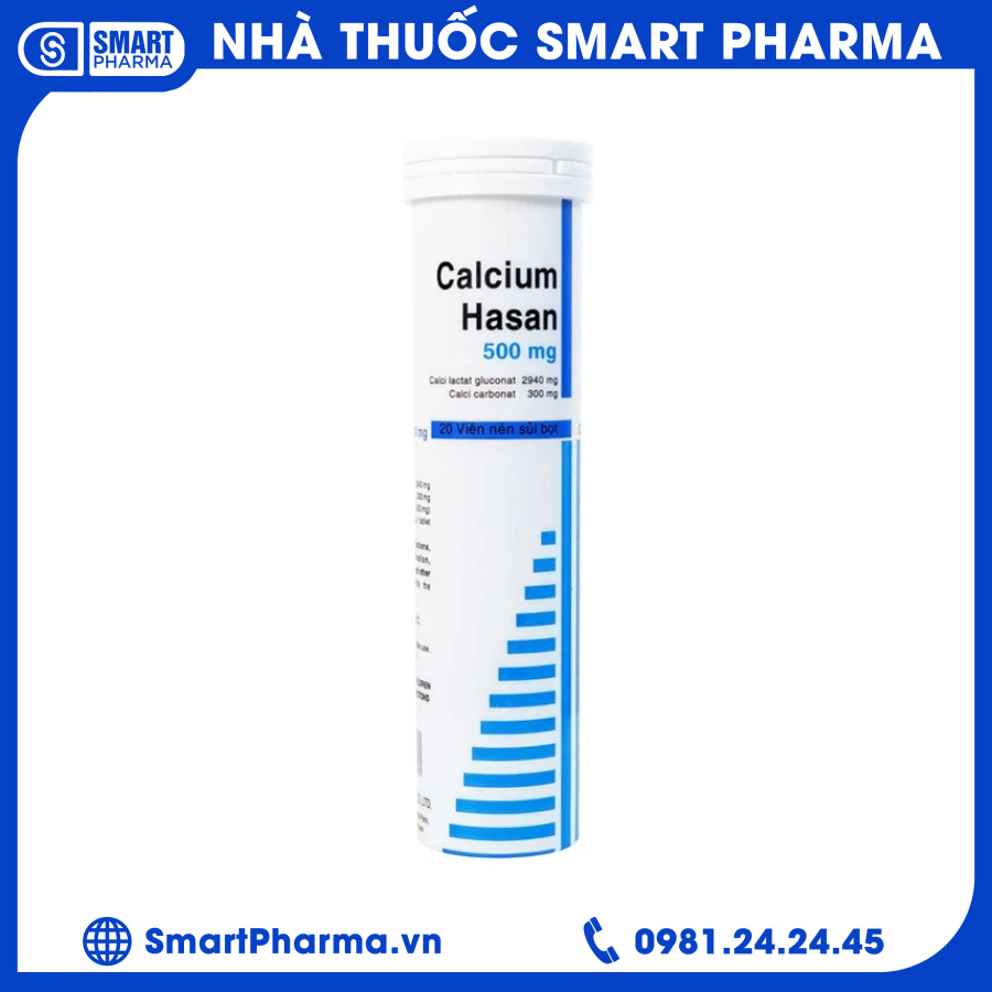 Viên sủi Calcium2 Smart Pharma - Vien sui Calcium2