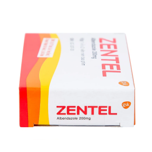 Smart Pharma - Thuốc Zentel Albendazole 200mg GSK điều trị các loại giun đường ruột nhạy cảm (1 vỉ x 2 viên) 3 Smart Pharma - Zentel.1png