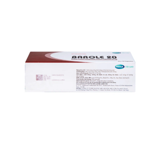 Smart Pharma - Thuốc Barole 20mg điều trị viêm loét do trào ngược dạ dày - thực quản (10 vỉ x 10 viên) 4 Smart Pharma - a6 3