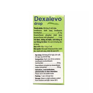 Smart Pharma - Thuốc nhỏ mắt Dexalevo Drop điều trị nhiễm khuẩn mắt, viêm kết mạc (5ml) 1 Smart Pharma - dexalevo drop 2