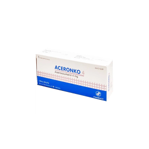 Smart Pharma - Thuốc Aceronko 4 dự phòng và điều trị bệnh nhồi máu phổi và cơ tim, huyết khối tĩnh mạch sâu (3 vỉ x 10 viên) 1 Smart Pharma - 1 32