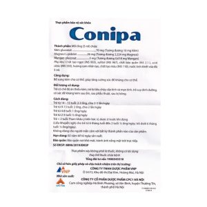 Smart Pharma - Dung dịch uống Conipa CPC1 Hà Nội bổ sung kẽm, tăng cường sức đề kháng cho cơ thể (4 vỉ x 5 ống x 5ml) 1 Smart Pharma - 2 24