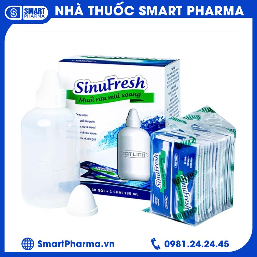 Bình + muối rửa mũi xoang Smart Pharma - Binh muoi rua mui xoang 1
