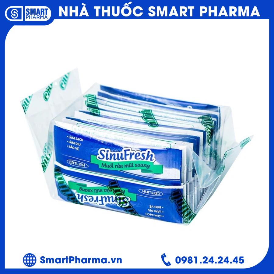 Bình + muối rửa mũi xoang (3) Smart Pharma - Binh muoi rua mui xoang 3
