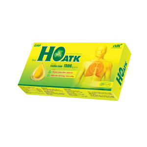 HO ATK, hỗ trợ giảm đau rát họng, hỗ trợ bổ phế (Hộp 20 ống x 10ml)