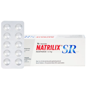 Thuốc Natrilix SR Servier điều trị tăng huyết áp nguyên phát (3 vỉ x 10 viên)