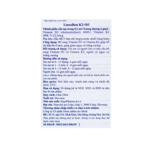 Smart Pharma - Dung dịch LineaBon K2+D3 ErgoPharm hỗ trợ bổ sung Vitamin (10ml) 2 Smart Pharma - Smart pharma 100