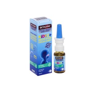 Xịt mũi Betadine Cold Defense Nasal Spray Kids 1+ 20ml dùng cho cảm cúm trẻ em
