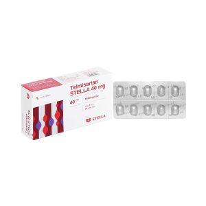 Thuốc Telmisartan Stella 40mg điều trị tăng huyết áp, phòng ngừa tim mạch (3 vỉ x 10 viên)