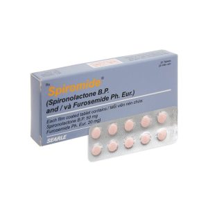 Thuốc Spiromide 20/50mg Searle giảm phù, lợi tiểu, hạ huyết áp (2 vỉ x 10 viên)