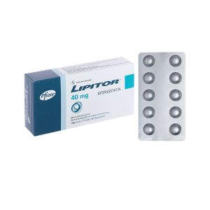 Viên nén Lipitor 40mg Pfizer điều trị tăng cholesterol toàn phần (3 vỉ x 10 viên)
