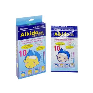 Miếng dán hạ sốt Aikido Gel Cool Patch chườm mát khi bị sốt nóng, say nắng, ngừa co giật ở trẻ (3 gói x 2 miếng)