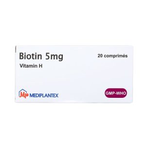 Smart Pharma - Viên nén Biotin 5mg rụng tóc, viêm da bong, thiếu hụt vitamin H (2 vỉ x 10 viên) 1 Smart Pharma - Smart pharma 23 1
