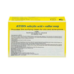 Smart Pharma - Xà phòng tắm Atids Salicylic Acid 2% + Sulfur làm sạch da, thích hợp cho da dầu, da mụn (80g) 2 Smart Pharma - Smart pharma 31 1