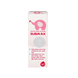 Smart Pharma - Nhỏ mũi họng lợi khuẩn Subavax 10ml Á Âu tăng sức đề kháng niêm mạc đường hô hấp trên 3 Smart Pharma - Smart pharma 55