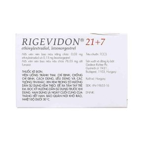Smart Pharma - Thuốc Rigevidon 21+7 Gedeon dùng cho tránh thai (3 vỉ x 28 viên) 1 Smart Pharma - Smart pharma 62