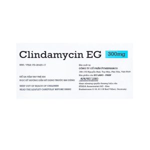 Smart Pharma - Thuốc Clindamycin EG 300mg Pymepharco điều trị các bệnh nhiễm khuẩn (10 vỉ x 10 viên) 2 Smart Pharma - Smart pharma 72 1