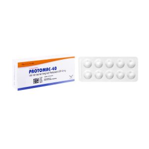 Thuốc Protomac-40 trị trào ngược dạ dày, thực quản (3 vỉ x 10 viên)