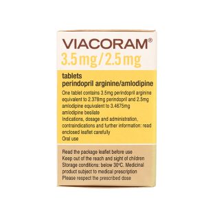 Smart Pharma - Thuốc Viacoram 3.5mg/2.5mg điều trị tăng huyết áp vô căn (30 viên) 1 Smart Pharma - Viacoram 3.5mg 2.5mg 2