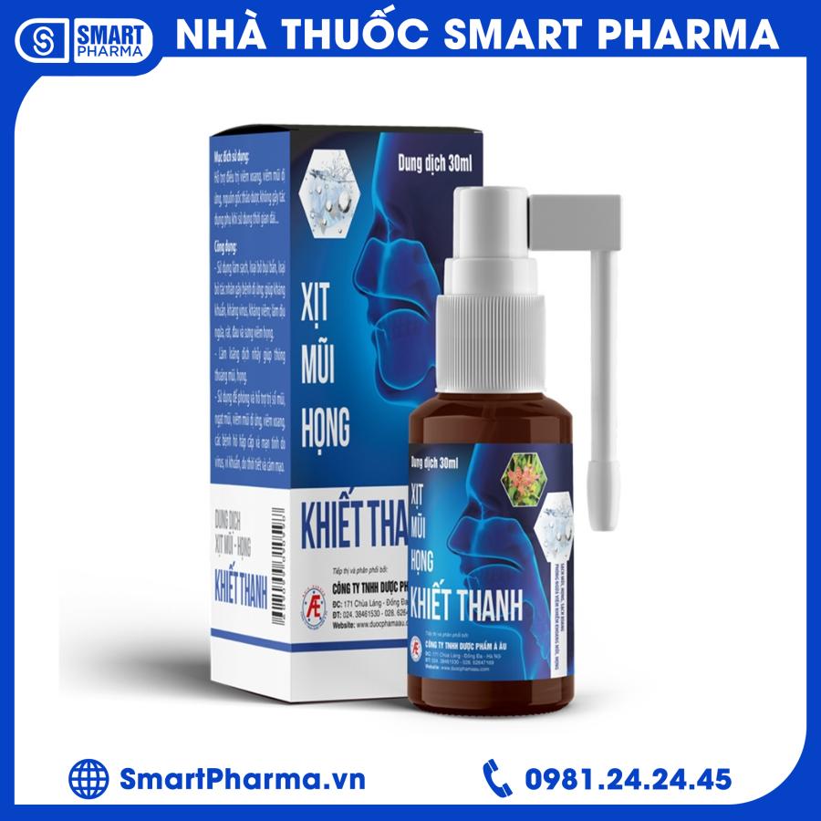 Xịt mũi họng Khiết Thanh Smart Pharma - Xit mui hong Khiet Thanh