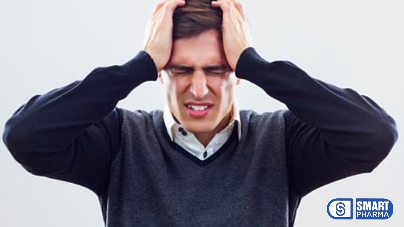 Smart Pharma - Gợi ý chế độ ăn cho người thiếu máu não 4 Đau đầu có thể gặp ở bất cứ đối tượng nào và thường xuất hiện ở vùng đầu, mặt