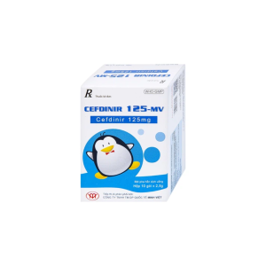 Bột pha hỗn dịch uống Cefdinir 125 điều trị nhiễm khuẩn (10 gói)