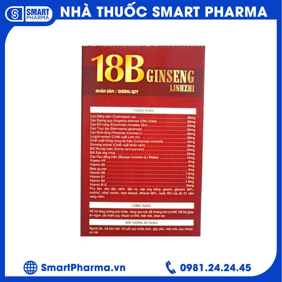 18B With Ginseng 2 Smart Pharma - 18B With Ginseng 2