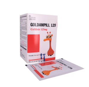 Thuốc Goldampill 125 (hộp 10 gói)