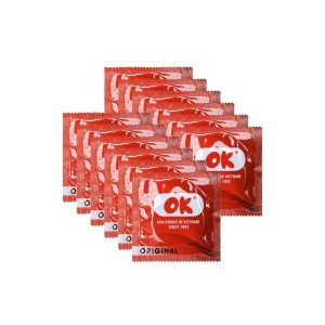 Smart Pharma - Bao cao su OK Original không mùi, bổ sung chất bôi trơn và không chứa chất diệt tinh trùng (12 cái) 1 Smart Pharma - BCS OK khong mui 12 cai 2