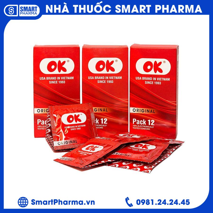 BCS OK không mùi (12 cái) Smart Pharma - BCS OK khong mui 12 cai