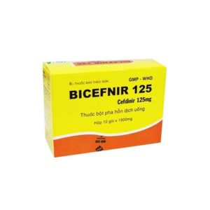 Thuốc Bicefnir 125 Vidipha điều trị nhiễm khuẩn ở mức độ nhẹ và vừa ( Hộp 10 gói)