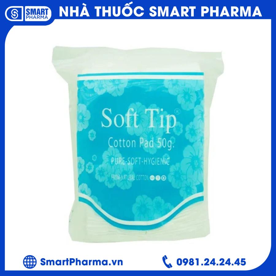 Bông Tẩy Trang Soft tip Smart Pharma - Bong Tay Trang Soft tip