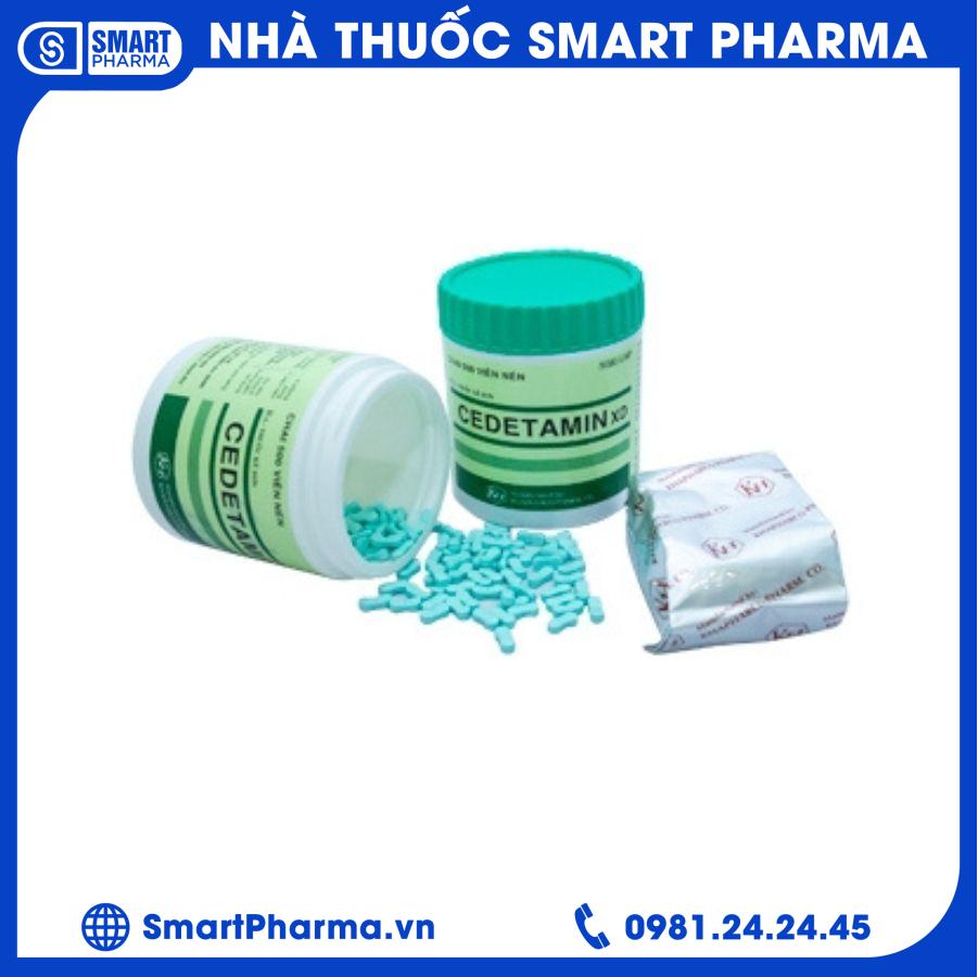 Cedetamin XD (nắp xanh) 1 Smart Pharma - Cedetamin XD nap xanh 1