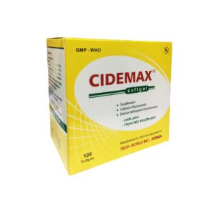 Thuốc Cidemax điều trị các tình trạng ho, bao gồm họ có đờm, họ khan, ho do thời tiết (Hộp 10 vỉ x 10 viên )