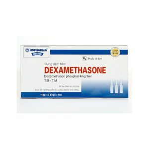 Dung dịch tiêm Dexamethasone 4mg/ml Hải Dương điều trị trạng thái hen, bệnh dị ứng nặng (10 ống x 1ml)