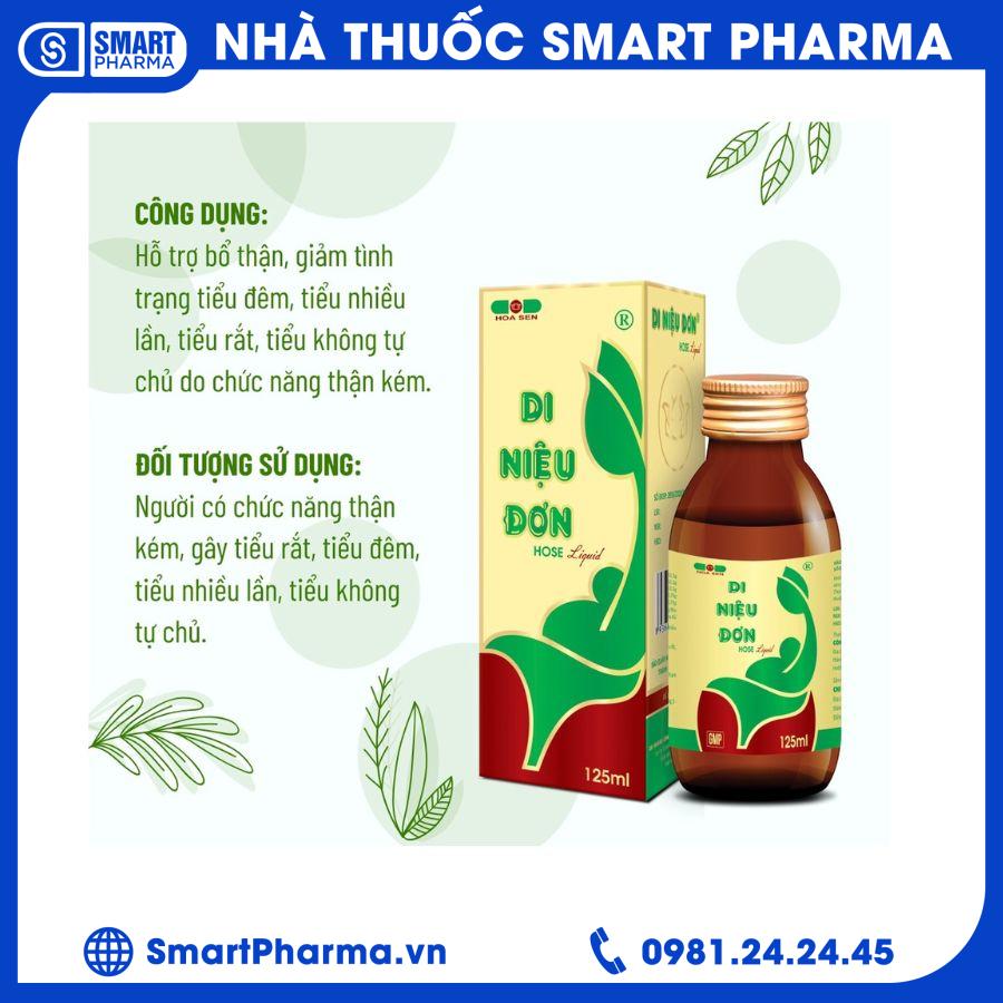 Di niệu Đơn siro (lọ 125ml) 1 Smart Pharma - Di nieu Don siro lo 125ml 1