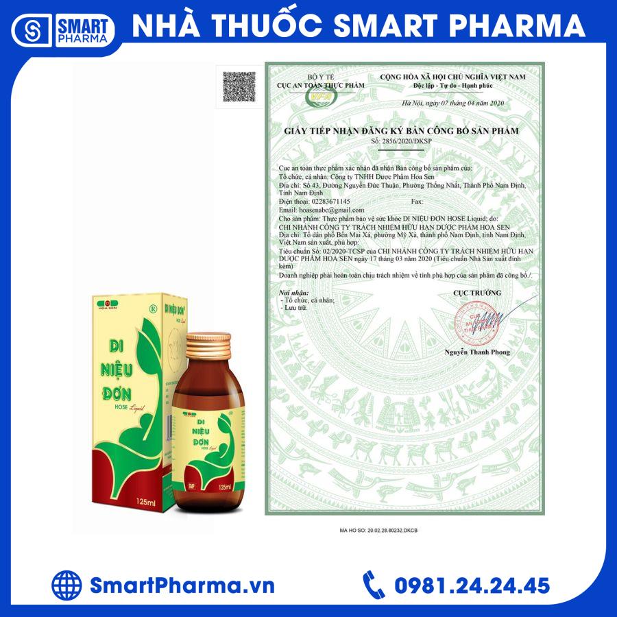Di niệu Đơn siro (lọ 125ml) 2 Smart Pharma - Di nieu Don siro lo 125ml 2