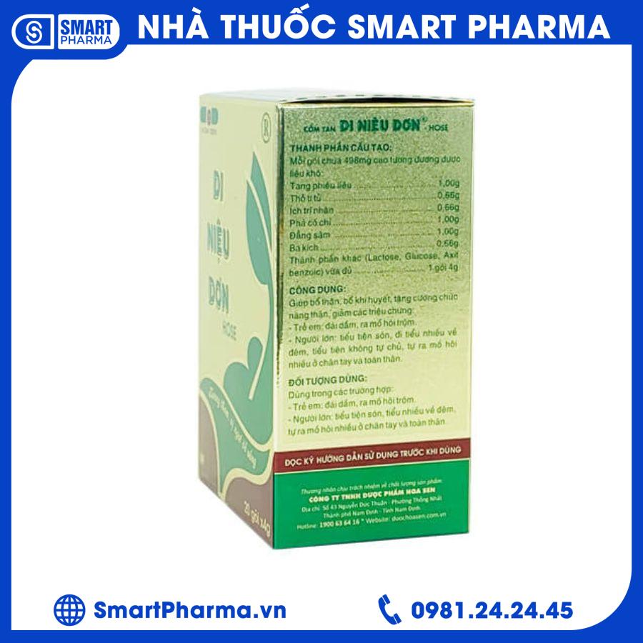 Di niệu đơn 20gói 2 Smart Pharma - Di nieu don 20goi 2