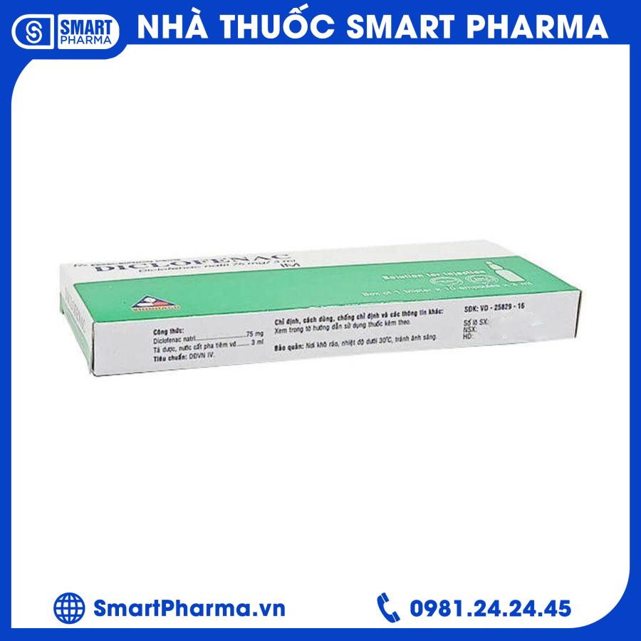 Diclofenac 75mg vĩnh phúc 2 Smart Pharma - Diclofenac 75mg vinh phuc 2