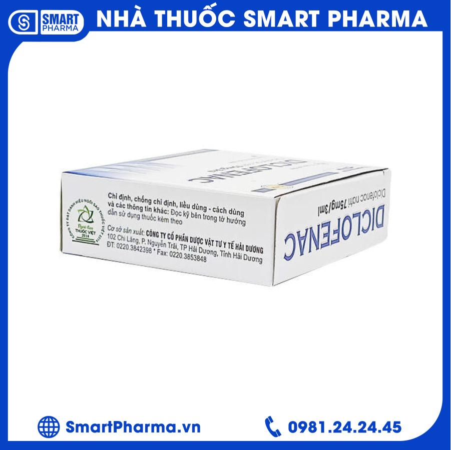 Diclofenac tiêm hải dương 1 Smart Pharma - Diclofenac tiem hai duong 1